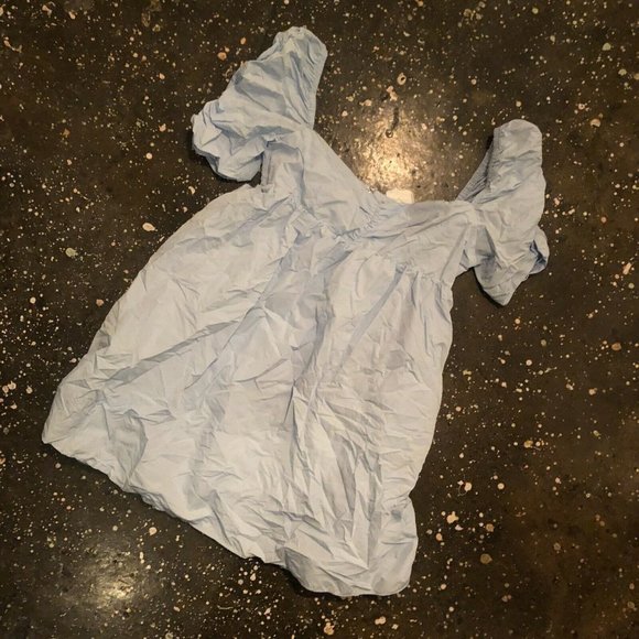 Amanda Uprichard Ariana Dress Powder Blue Romantic Party Puff Sleeve L NWOT $251 - Picture 5 of 5